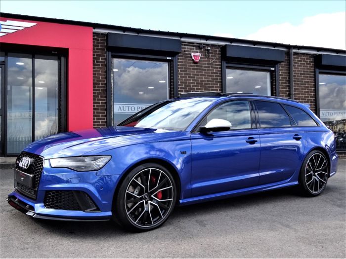 Audi RS6 4.0T FSI Quattro Performance 5dr Tip Auto 2018 MODEL AS BRAND NEW MASSIVE SPEC CARBON PACK PAN ROOF Estate Petrol Blue