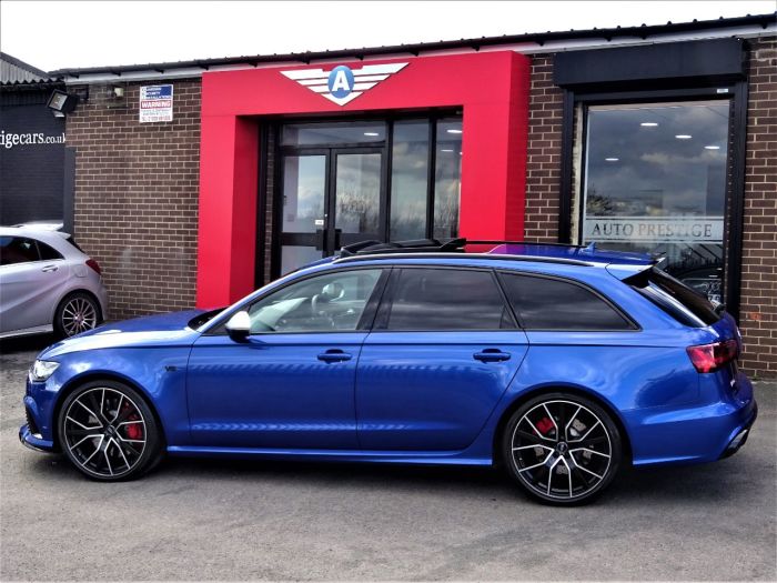 Audi RS6 4.0T FSI Quattro Performance 5dr Tip Auto 2018 MODEL AS BRAND NEW MASSIVE SPEC CARBON PACK PAN ROOF Estate Petrol Blue