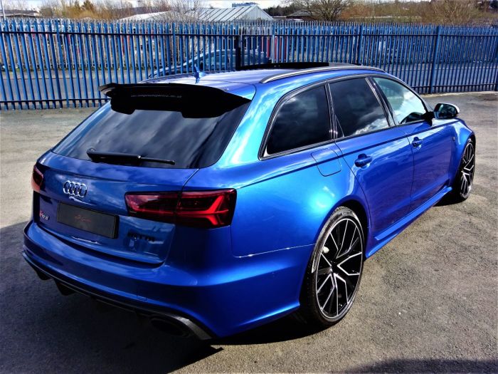 Audi RS6 4.0T FSI Quattro Performance 5dr Tip Auto 2018 MODEL AS BRAND NEW MASSIVE SPEC CARBON PACK PAN ROOF Estate Petrol Blue