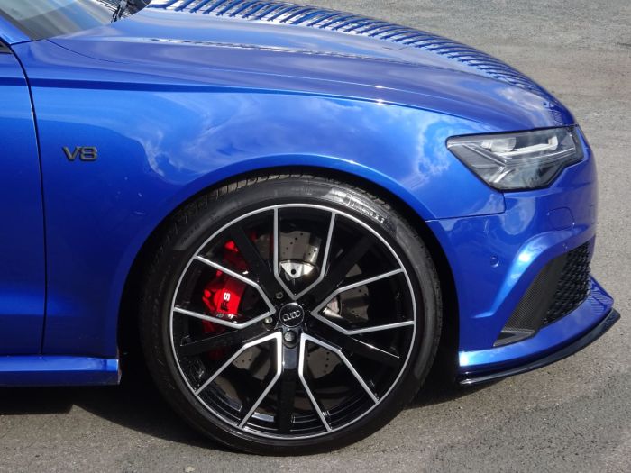 Audi RS6 4.0T FSI Quattro Performance 5dr Tip Auto 2018 MODEL AS BRAND NEW MASSIVE SPEC CARBON PACK PAN ROOF Estate Petrol Blue