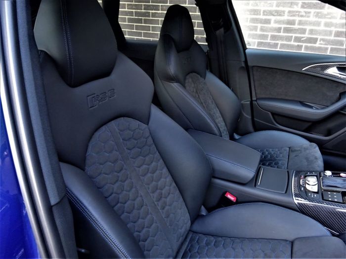 Audi RS6 4.0T FSI Quattro Performance 5dr Tip Auto 2018 MODEL AS BRAND NEW MASSIVE SPEC CARBON PACK PAN ROOF Estate Petrol Blue