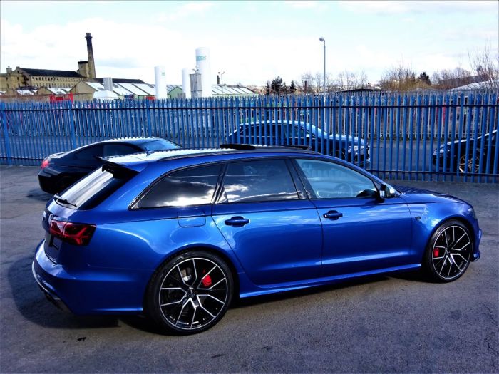 Audi RS6 4.0T FSI Quattro Performance 5dr Tip Auto 2018 MODEL AS BRAND NEW MASSIVE SPEC CARBON PACK PAN ROOF Estate Petrol Blue