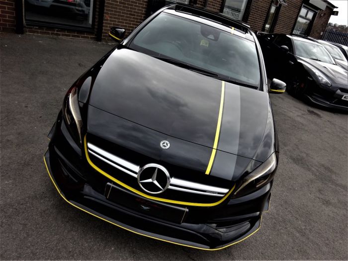 Mercedes-Benz AMG 2.0 A45 4Matic Premium 5dr Auto BLACK BRAND NEW DRY STORED VATQ YELLOW NIGHT EDITION SPEC 67 Hatchback Petrol Black