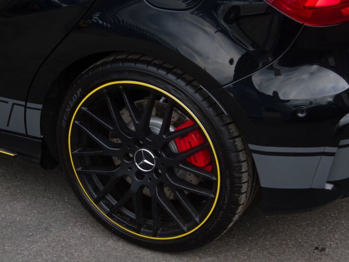 Mercedes-Benz AMG 2.0 A45 4Matic Premium 5dr Auto BLACK BRAND NEW DRY STORED VATQ YELLOW NIGHT EDITION SPEC 67 Hatchback Petrol Black