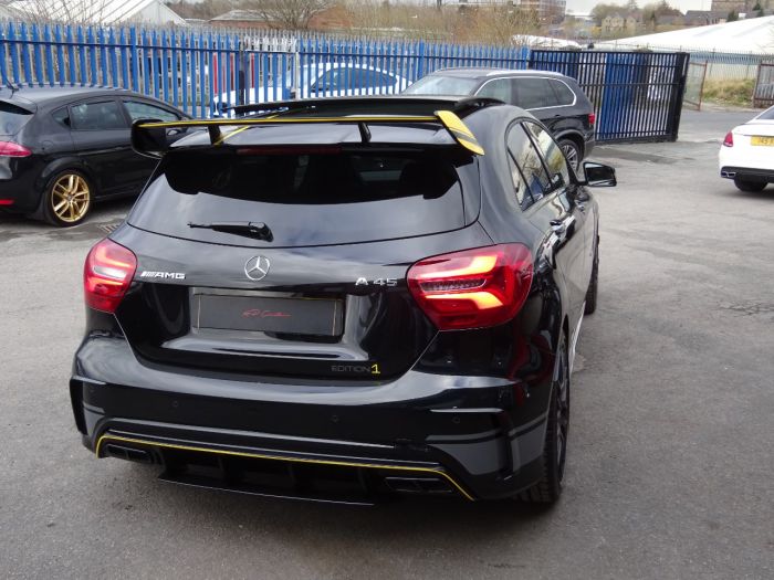 Mercedes-Benz AMG 2.0 A45 4Matic Premium 5dr Auto BLACK BRAND NEW DRY STORED VATQ YELLOW NIGHT EDITION SPEC 67 Hatchback Petrol Black