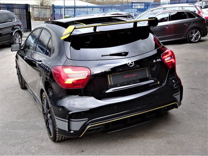 Mercedes-Benz AMG 2.0 A45 4Matic Premium 5dr Auto BLACK BRAND NEW DRY STORED VATQ YELLOW NIGHT EDITION SPEC 67 Hatchback Petrol Black
