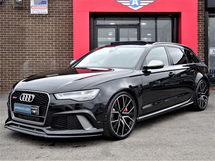Audi RS6 4.0T FSI Quattro RS 6 Performance 5dr Tip Auto CRYSTAL BLACK BRAND NEW 120 MILES ONLY 67 REG 2018 Estate Petrol Black
