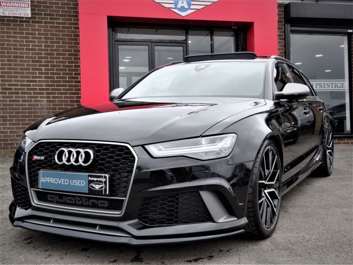 Audi RS6 4.0T FSI Quattro RS 6 Performance 5dr Tip Auto CRYSTAL BLACK BRAND NEW 120 MILES ONLY 67 REG 2018 Estate Petrol Black