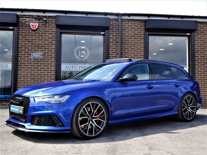 Audi RS6 4.0T FSI Quattro RS 6 Performance 5dr Tip Auto MASSIVE SPEC MANY EXTRAS 1 OWNER Estate Petrol Blue