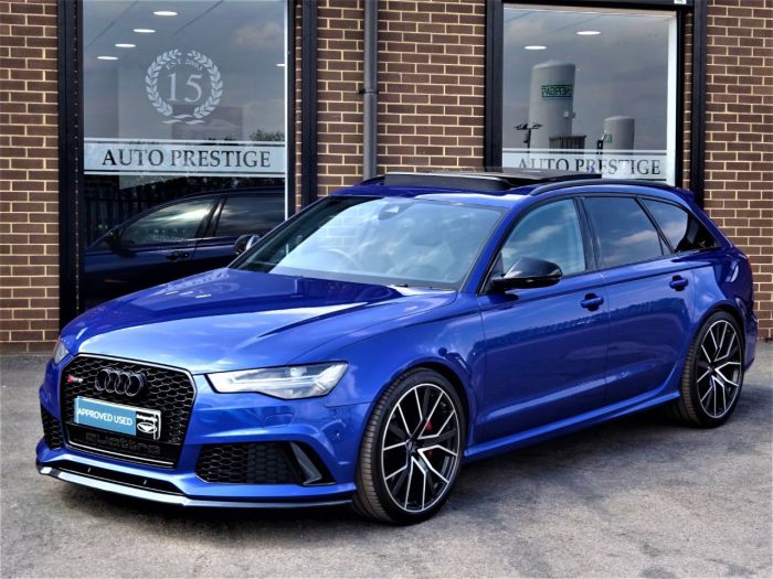 Audi RS6 4.0T FSI Quattro RS 6 Performance 5dr Tip Auto MASSIVE SPEC MANY EXTRAS 1 OWNER Estate Petrol Blue