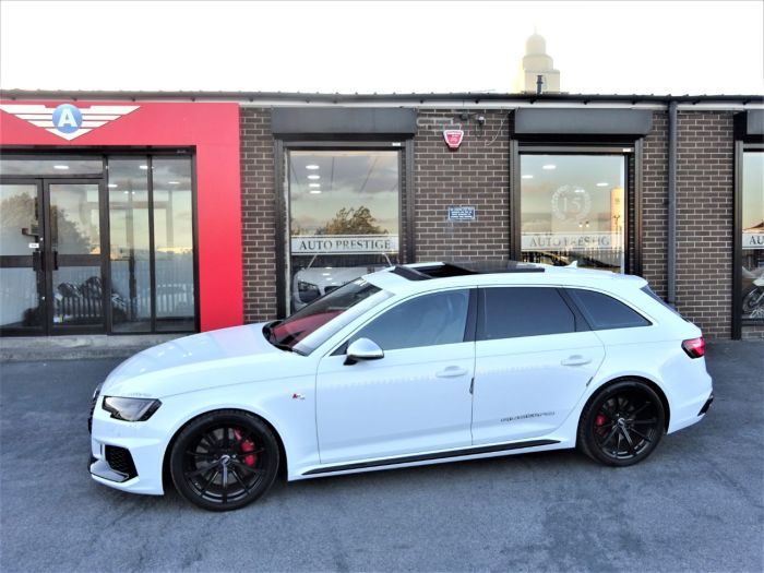 Audi RS4 Avant 2.9 QUATTRO MASSIVE SPEC PEARL WHITE PAN ROOF VATQ Four Wheel Drive Petrol Pearl White