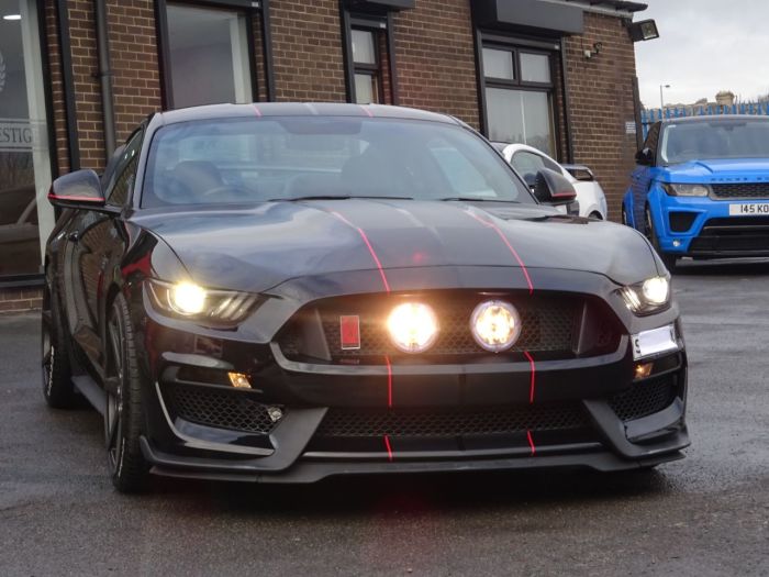 Ford Mustang 5.0 V8 GT 2dr Auto WIDEBODY FULL GT-RS 350 PACK BY ROGUE CUSTOMS LOOKS OVER 70K WORTH UK CAR 66 REG Coupe Petrol Black