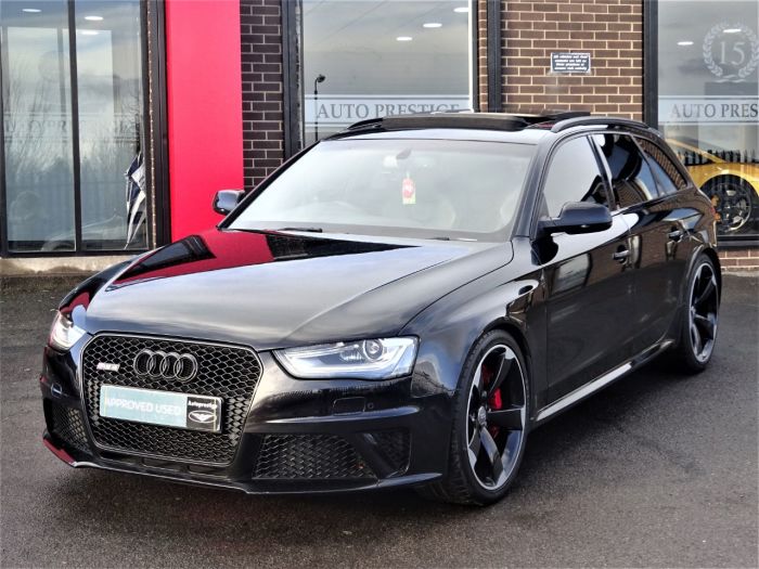 Audi RS4 4.2 FSI Quattro 5dr S Tronic MASSIVE SPECIFICATION BLACK PACK 63 REG Estate Petrol Black