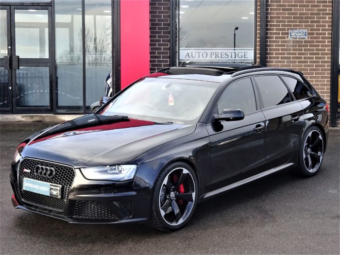 Audi RS4 4.2 FSI Quattro 5dr S Tronic MASSIVE SPECIFICATION BLACK PACK 63 REG Estate Petrol Black