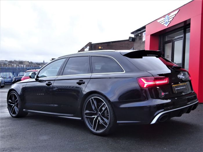 Audi RS6 4.0T FSI Quattro Tip Auto MASSIVE SPECIFICATION 66 REG VERY LOW MILEAGE FROM NEW Estate Petrol Black