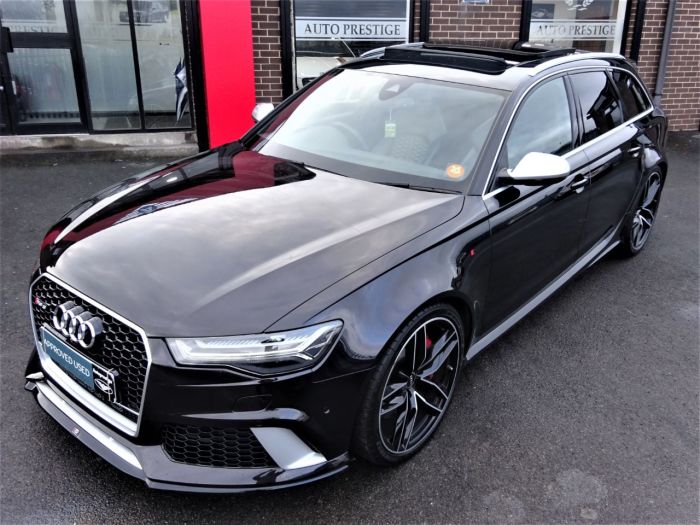Audi RS6 4.0T FSI Quattro Tip Auto MASSIVE SPECIFICATION 66 REG VERY LOW MILEAGE FROM NEW Estate Petrol Black