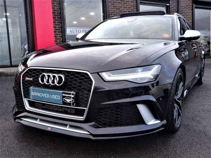 Audi RS6 4.0T FSI Quattro Tip Auto MASSIVE SPECIFICATION 66 REG VERY LOW MILEAGE FROM NEW Estate Petrol Black