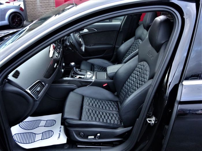 Audi RS6 4.0T FSI Quattro Tip Auto MASSIVE SPECIFICATION 66 REG VERY LOW MILEAGE FROM NEW Estate Petrol Black
