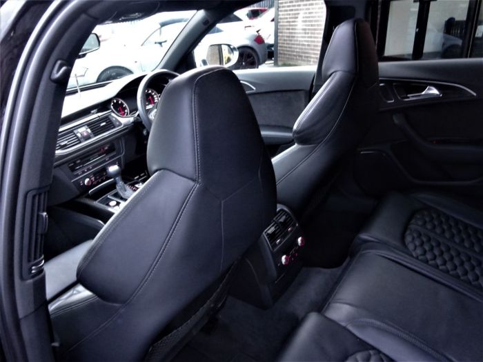 Audi RS6 4.0T FSI Quattro Tip Auto MASSIVE SPECIFICATION 66 REG VERY LOW MILEAGE FROM NEW Estate Petrol Black