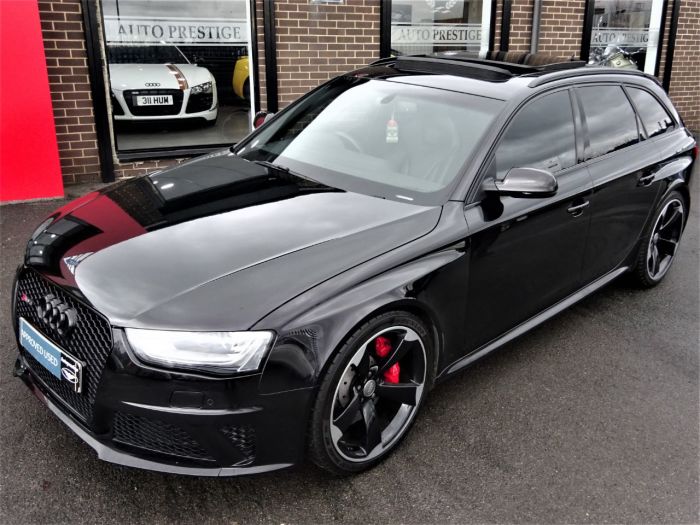Audi RS4 4.2 FSI Quattro 5dr S Tronic MASSIVE SPECIFICATION BLACK PACK 63 REG Estate Petrol Black