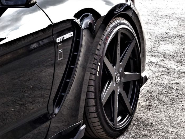 Ford Mustang 5.0 V8 GT 2dr Auto WIDEBODY FULL GT-RS 350 PACK BY ROGUE CUSTOMS LOOKS OVER 70K WORTH UK CAR 66 REG Coupe Petrol Black