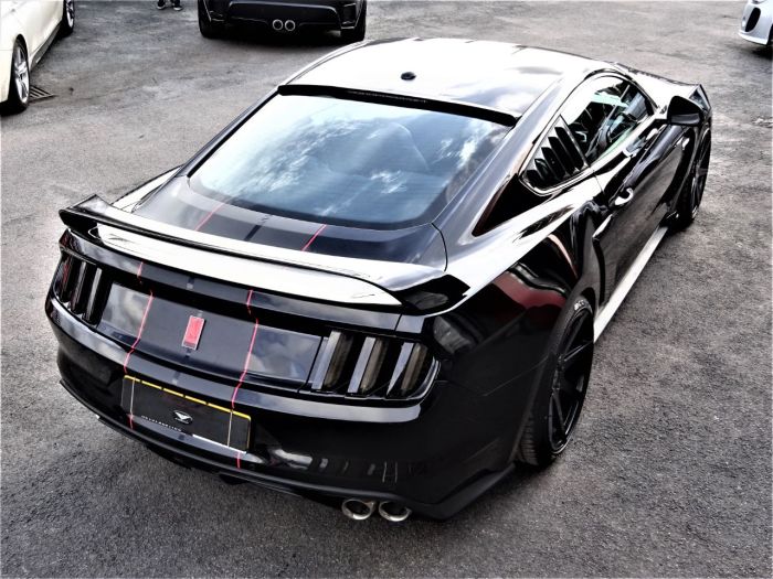 Ford Mustang 5.0 V8 GT 2dr Auto WIDEBODY FULL GT-RS 350 PACK BY ROGUE CUSTOMS LOOKS OVER 70K WORTH UK CAR 66 REG Coupe Petrol Black