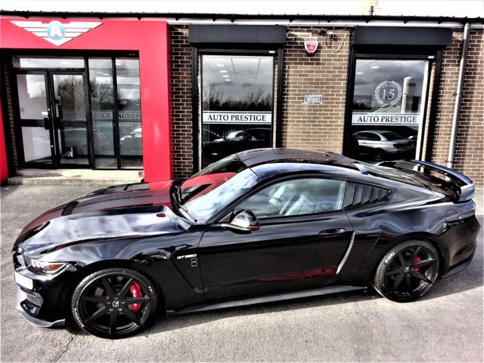 Ford Mustang 5.0 V8 GT 2dr Auto WIDEBODY FULL GT-RS 350 PACK BY ROGUE CUSTOMS LOOKS OVER 70K WORTH UK CAR 66 REG Coupe Petrol Black