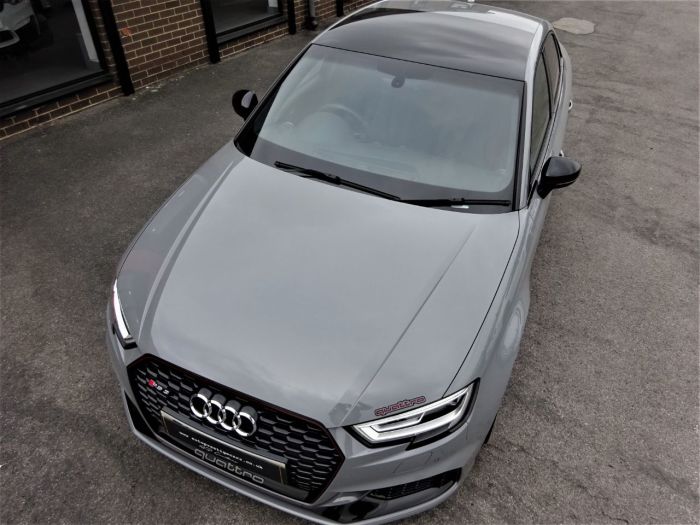 Audi RS3 2.5 TFSI Quattro 4dr S Tronic WITH MASSIVE SPEC OVER 50K NEW LAST RETIRED OWNER NARDO GREY Saloon Petrol Grey