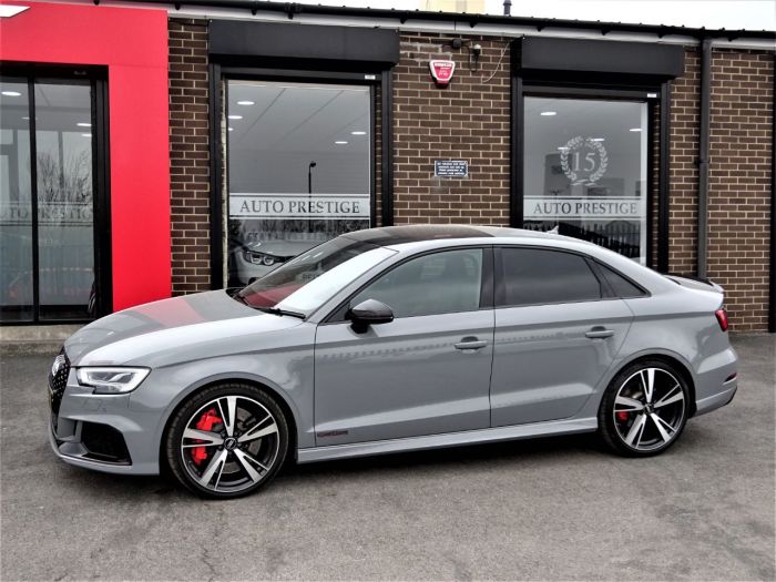 Audi RS3 2.5 TFSI Quattro 4dr S Tronic WITH MASSIVE SPEC OVER 50K NEW LAST RETIRED OWNER NARDO GREY Saloon Petrol Grey