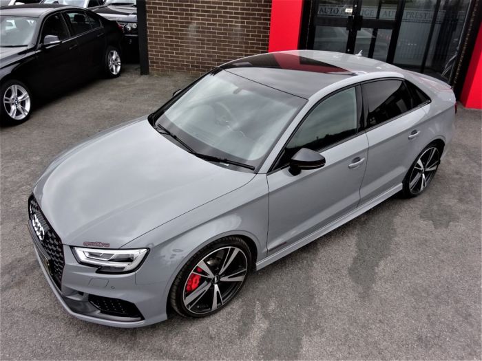Audi RS3 2.5 TFSI Quattro 4dr S Tronic WITH MASSIVE SPEC OVER 50K NEW LAST RETIRED OWNER NARDO GREY Saloon Petrol Grey