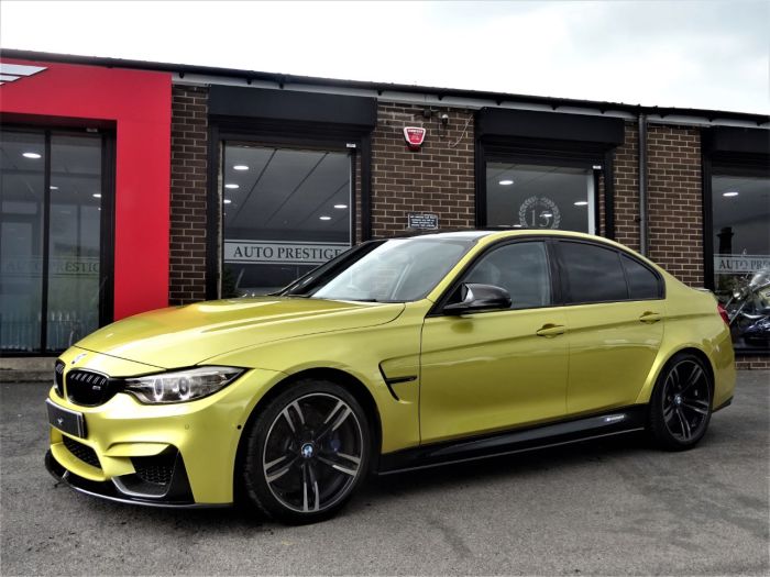 BMW M3 3.0 S-A WITH CARBON PACK RARE AUSTIN YELLOW LOW MILEAGE FBMWSH JUST SERVICED Saloon Petrol Yellow
