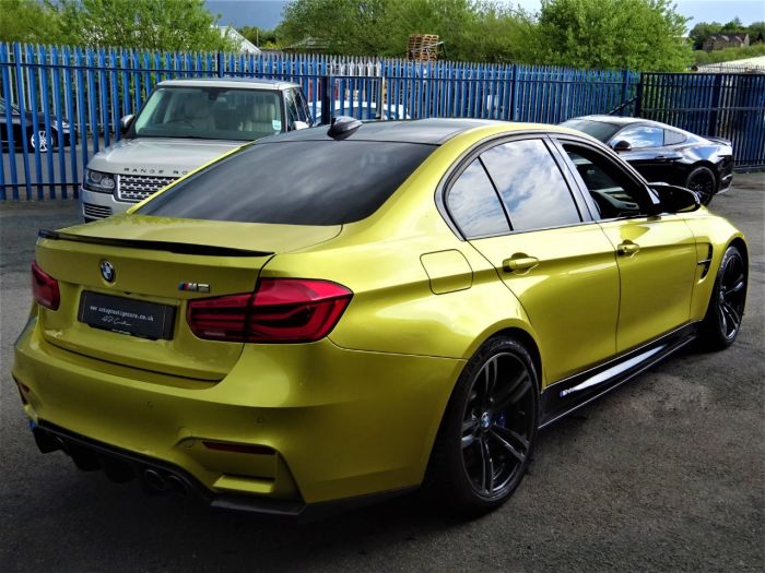 BMW M3 3.0 S-A WITH CARBON PACK RARE AUSTIN YELLOW LOW MILEAGE FBMWSH JUST SERVICED Saloon Petrol Yellow