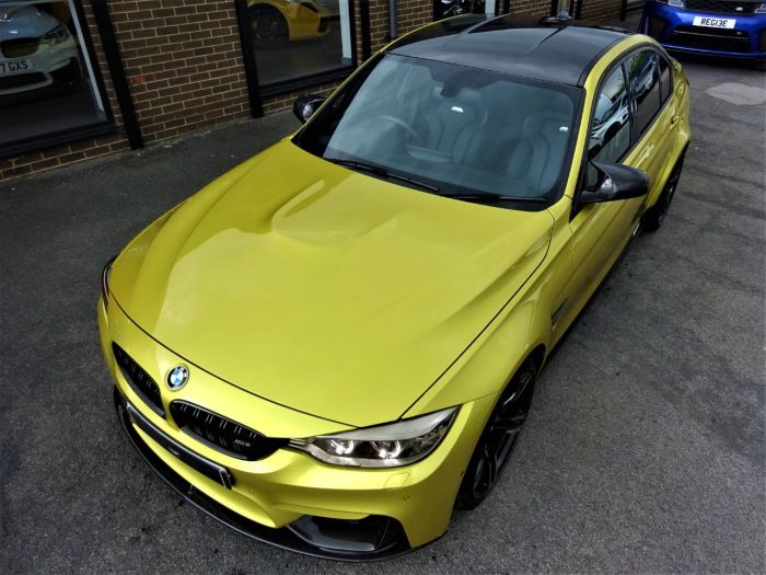 BMW M3 3.0 S-A WITH CARBON PACK RARE AUSTIN YELLOW LOW MILEAGE FBMWSH JUST SERVICED Saloon Petrol Yellow