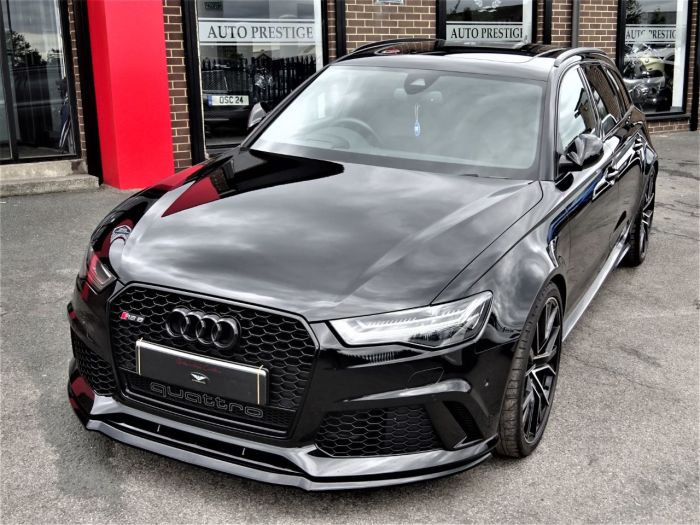 Audi RS6 4.0T FSI Quattro RS 6 Performance 5dr Tip Auto MYTHOS BLACK HUGH SPEC 1 OWNER Estate Petrol Black