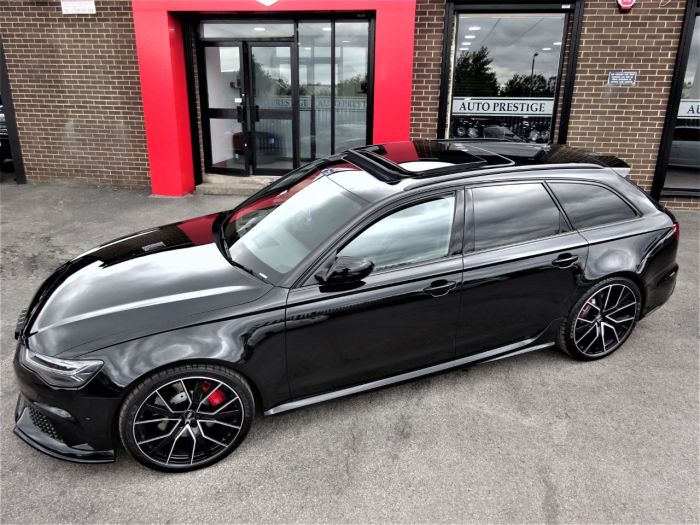 Audi RS6 4.0T FSI Quattro RS 6 Performance 5dr Tip Auto MYTHOS BLACK HUGH SPEC 1 OWNER Estate Petrol Black