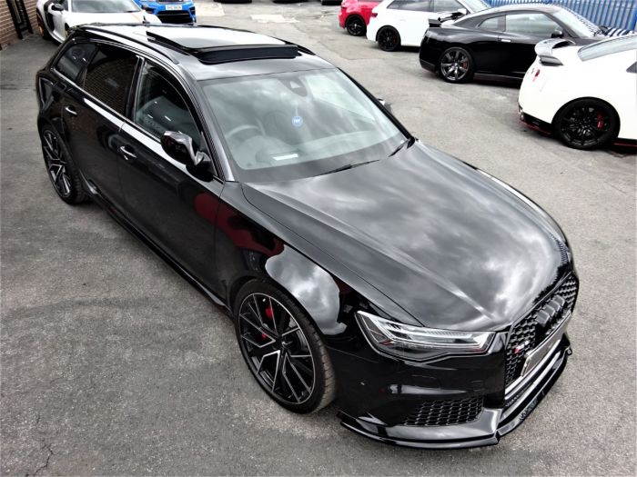 Audi RS6 4.0T FSI Quattro RS 6 Performance 5dr Tip Auto MYTHOS BLACK HUGH SPEC 1 OWNER Estate Petrol Black