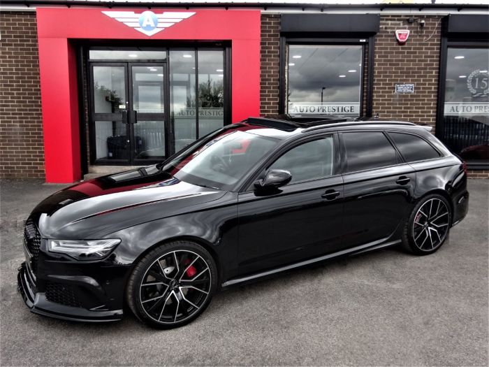 Audi RS6 4.0T FSI Quattro RS 6 Performance 5dr Tip Auto MYTHOS BLACK HUGH SPEC 1 OWNER Estate Petrol Black