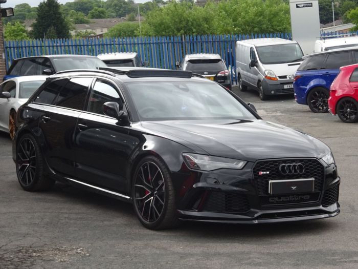 Audi RS6 4.0T FSI Quattro RS 6 Performance 5dr Tip Auto MYTHOS BLACK HUGH SPEC 1 OWNER Estate Petrol Black