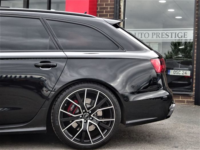 Audi RS6 4.0T FSI Quattro RS 6 Performance 5dr Tip Auto MYTHOS BLACK HUGH SPEC 1 OWNER Estate Petrol Black