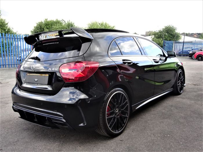 Mercedes-Benz A Class 2.0 A45 4Matic Premium 5dr Auto WITH EXTRAS AND EXTENDED WARRANTY Hatchback Petrol Black