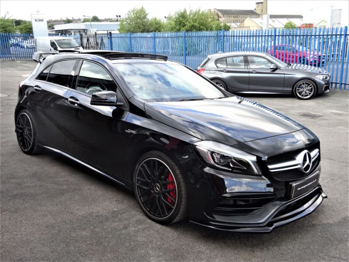 Mercedes-Benz A Class 2.0 A45 4Matic Premium 5dr Auto WITH EXTRAS AND EXTENDED WARRANTY Hatchback Petrol Black