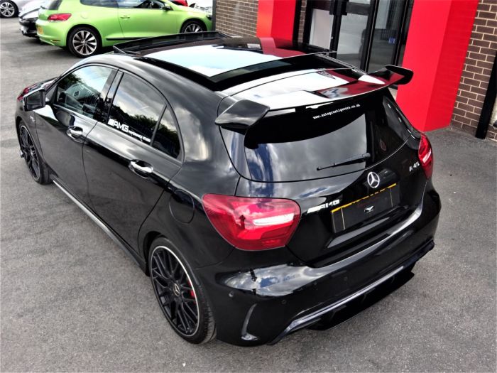 Mercedes-Benz A Class 2.0 A45 4Matic Premium 5dr Auto WITH EXTRAS AND EXTENDED WARRANTY Hatchback Petrol Black