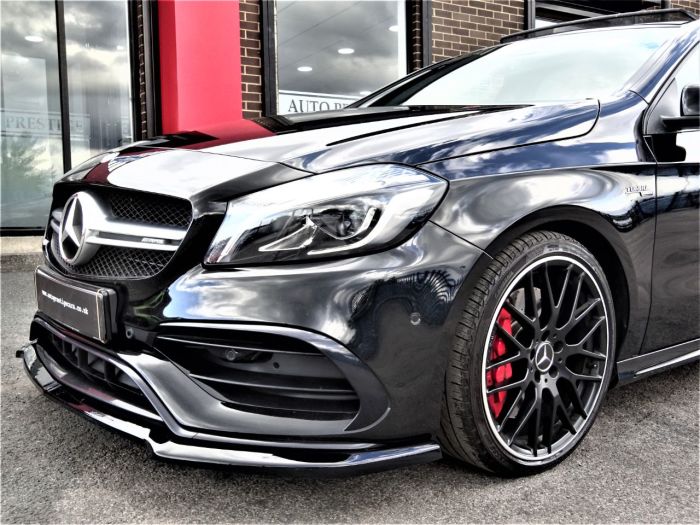 Mercedes-Benz A Class 2.0 A45 4Matic Premium 5dr Auto WITH EXTRAS AND EXTENDED WARRANTY Hatchback Petrol Black