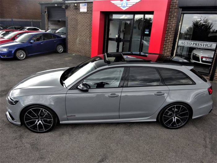 Audi RS6 4.0 FSI Quattro Performance HIGH SPEC MATT NARDO GREY 105K NEW 1 OWNER MILTEKS CARBON BRAKES Estate Petrol Grey