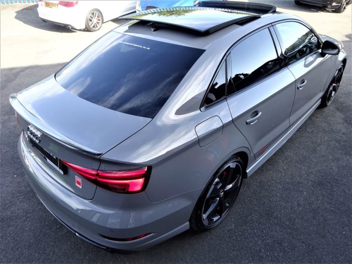 Audi RS3 2.5 TFSI 400 Quattro Audi Sport Ed 4dr S Tronic BRAND NEW NARDO GREY VATQ FINE RED LEATHER Saloon Petrol Nardo Grey