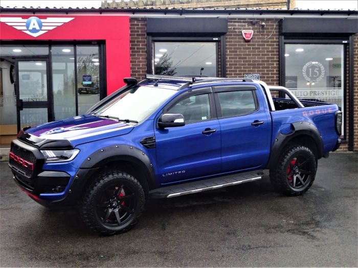 Ford Ranger Pick Up Double Cab Limited 2 3.2 TDCi 200 Auto BY ROGUE CUSTOMS WIDE ARCH Pick Up Diesel Blue
