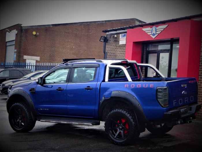 Ford Ranger Pick Up Double Cab Limited 2 3.2 TDCi 200 Auto BY ROGUE CUSTOMS WIDE ARCH Pick Up Diesel Blue