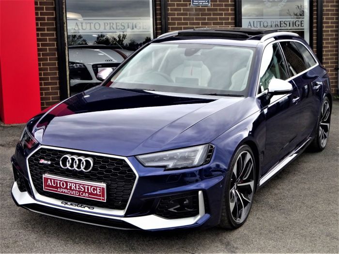Audi RS4 2.9 TFSI Quattro HUGH SPECIFICATION PAN ROOF BANG OLUFSEN BUCKETS 360 CAMERAS ADAPTIVE CRUISE Estate Petrol Blue