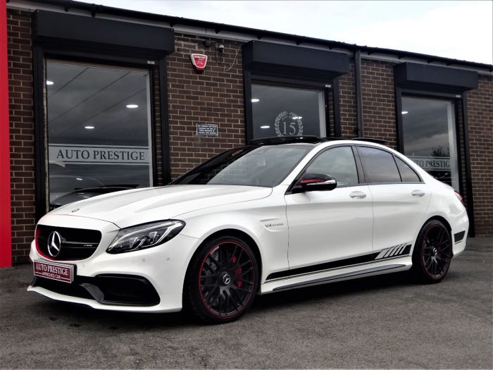 Mercedes-Benz C Class 4.0 C63 S Premium 4dr Auto WITH PAN ROOF JUST HAD 2500 SPENT AT MB Saloon Petrol White