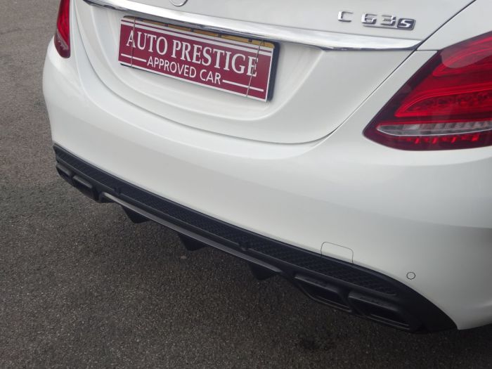 Mercedes-Benz C Class 4.0 C63 S Premium 4dr Auto WITH PAN ROOF JUST HAD 2500 SPENT AT MB Saloon Petrol White